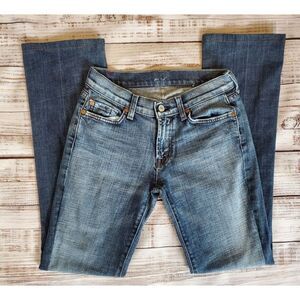 COPY - Sz 28 7FAM 7 For All Mankind Womens Jeans U075079U-079U Slim Bootcut Str…
